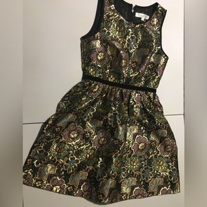 Mini multicolor vintage party dress